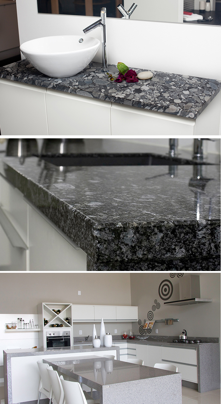 Granit - ett tåligt material som passar både i kök och badrum